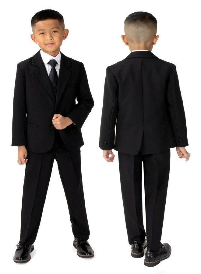 Spring Notion Boys' Formal Black Dress Suit Set 12 - Image 2